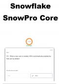 SnowPro Core Exam Practice Questions Part 3 with Completely Accurate Responses