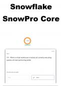 SnowPro Core Exam Practice Questions Part 4 with Completely Accurate Responses