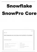 SnowPro Core Practice Exam -2 Questions with 100% Correct Answers