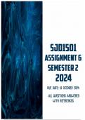 SJD1501 Assignment 6 Semester 2 2024 | Due 18 October 2024