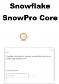 Completely accurate answers for the Snowflake SnowPro Core Certification