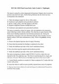 BSN 266- HESI Final Exam Study Guide Graded A- Nightingale