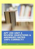 APT 200 UNIT 4 REVIEW (BUSINESS ENGLISH UNIT 4 REVIEW) QUESTIONS & ANSWERS RATED 100% CORRECT!!