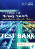 Test Bank for Burns and Grove’s the Practice of Nursing Research 9th Edition