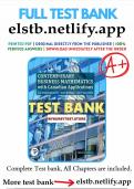 TEST BANK FOR Contemporary Business Mathematics  with Canadian Applications Twelfth Edition S. A. Hummelbrunner