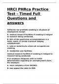 HRCI PHRca Practice Test - Timed Full Questions and answers.