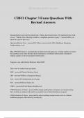 CDEO Chapter 3 Exam Questions With Revised Answers