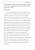 Compare how the themes of identity and reputation are presented in Angela Carter’s ‘The Magic Toyshop’, William Shakespeare’s ‘Much Ado About Nothing’, and F. Scott Fitzgerald’s ‘The Great Gatsby’