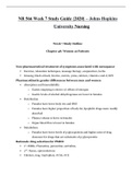 NR 566 Week 7 Study Guide {2020} – Johns Hopkins University Nursing