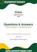 Enough to prepare Cisco 300-610 Exam Dumps
