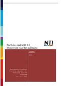 Alle Portfolio-opdrachten Jaar 1 NTI Toegepaste psychologie | Advies over stress,  Interview met professional, onderzoek naar zelfbeeld  (Gemiddeld 8,7)