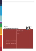 Paper Organisatiepsychologie | Beoordeeld met 8,8 | Module 1719 | NTI Toegepaste psychologie