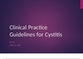 NR 511 Clinical Practice Guidelines for Cystitis.