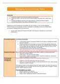 Advanced Real Estate- WS2 Managing Environmental Risks