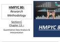 HMPYC 80 - Research Methodology Summary Notes - Chapter 13