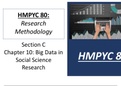 HMPYC 80 - Research Methodology Summary Notes - Chapter 10