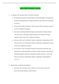 NSG 3039 WEEK 1 QUIZ, NSG 3039 WEEK 2 QUIZ, NSG 3039 WEEK 3 QUIZ, NSG 3039 WEEK 4 QUIZ, NSG 3039 WEEK 5 QUIZ (NEWEST, 2021): SOUTH UNIVERSITY |100% CORRECT Q & A |