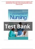 TESTBANK FOR FUNDAMENTALS OF NURSING 10TH EDITION BY TAYLOR, LYNN & BARTILETI/LATEST UPDATE 2024