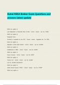 Dubai RERA Broker Exam Questions and answers latest update