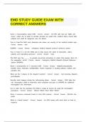 EMD STUDY GUIDE EXAM WITH CORRECT ANSWERS.