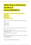 NR566 Week 6 CNS/Seizures Questions & Answers(GRADED A)