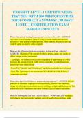 CROSSFIT LEVEL 1 CERTIFICATION  TEST 2024 WITH 300 PREP QUESTIONS  WITH CORRECT ANSWERS/ CROSSFIT  LEVEL 1 CERTIFICATION EXAM  2024/2025 (NEWEST!)