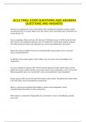 ACLS FINAL EXAM QUESTIONS AND ANSWERS QUESTIONS AND ANSWERS.