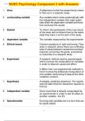  WJEC Psychology Component 2 with Answers