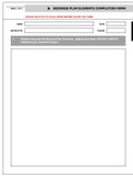 HCA 620 Week 1 Business Plan Elements Completion Form