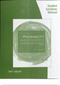 Student Solutions Manual Probability and Statistics for Engineering and the Sciences NINTH EDITION Jav 1.Devore