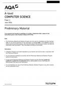 AQA A-level COMPUTER SCIENCE Paper 1 June 2024 (7517/1/TN)