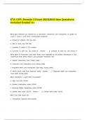 ETA CPP Domain 2 Exam 2023 2024 New Questions Included Graded A+.