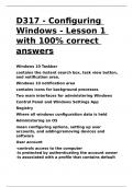 D317 - Configuring Windows - Lesson 1 with 100- correct answers