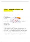 Exam Fx Life practice questions with accurate answers