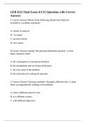 GEB 4522 Final Exam (UCF) Questions with Correct Answers