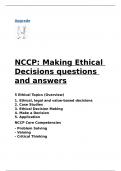 NCCPMaking Ethical Decisions questions and answers