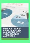 ISDS 3001 BURNS FINAL EXAM 2024 QUESTIONS WITH 100% CORRECT ANSWERS!!