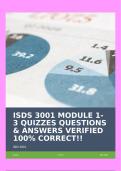 ISDS 3001 MODULE 1-3 QUIZZES QUESTIONS & ANSWERS VERIFIED 100% CORRECT!!