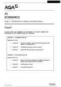 AQA AS ECONOMICS  7135/1 Paper 1 The Operation of Markets and Market Failure Insert  2024