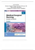 Test Bank For Medical Surgical Nursing 5th Edition By Holly K. Stromberg Chapter 1-49 | 2024 Questions and Answers Graded A+