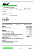 AQA A-level BIOLOGY Paper 3 QP JUNE 2024