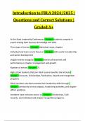 Introduction to FBLA 2024/2025 | Questions and Correct Solutions | Graded A+