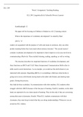 Ell  240  Week  3  Assignment  1.docx  ELL 240  Week 3 Assignment: Teaching Reading  ELL 240: Linguistically & Culturally Diverse Learners  ScottReadingK-12  My paper will be focusing on Children or Student in a K-12 learning context. What is the importan