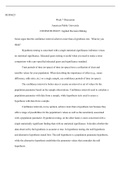 BUSN625  Week  7  Discussion  5  23  2021.docx  BUSN625  Week 7 Discussion  American Public University  COURSE BUSN625: Applied Decision Making  Some argue that the confidence interval achieves more than a hypothesis test.  What do you think?  Hypothesis 