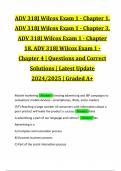 ADV 318J Wilcox Exam 1 - Chapter 1, ADV 318J Wilcox Exam 1 - Chapter 3, ADV 318J Wilcox Exam 1 - Chapter 18, ADV 318J Wilcox Exam 1 - Chapter 4 | Questions and Correct Solutions | Latest Update 2024/2025 | Graded A+