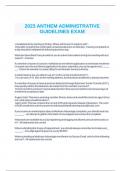 2023 ANTHEM ADMINISTRATIVE GUIDELINES EXAM