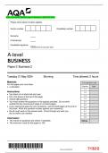 AQA A-level BUSINESS Paper 2 Business 2 QP MAY 2024