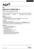 AQA AS ENGLISH LITERATURE A 7711/2 Paper 2 Love through the ages: Prose Questions Paper  May 2024 