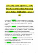 ADV 318J: Exam 2 (Wilcox) Test | Questions and Correct Answers | latest Update 2024/2025 | Graded A+