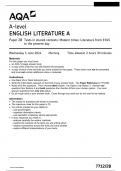 AQA A-level ENGLISH LITERATURE A 7712/2B Paper 2B Texts in shared contexts: Modern times: Literature from 1945 to the present day Questions Paper June 2024 